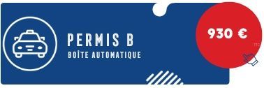 Permis B Boîte automatique